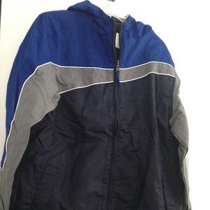 Boys blue-black jacket size 10-12